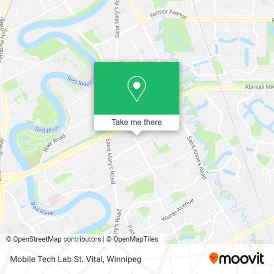 Mobile Tech Lab St. Vital map