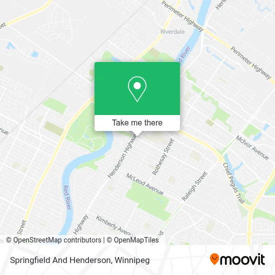 Springfield And Henderson map