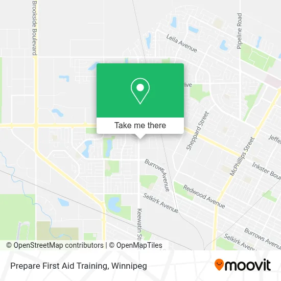 Prepare First Aid Training map