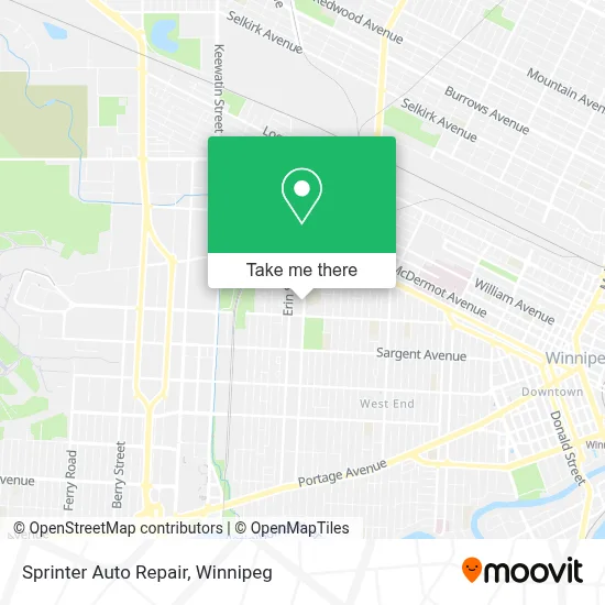 Sprinter Auto Repair map