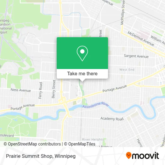 Prairie Summit Shop map