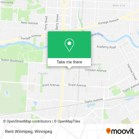 Rent Winnipeg map