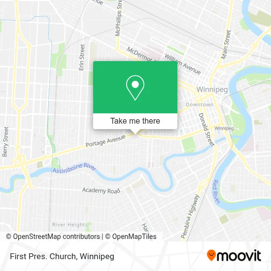 First Pres. Church map
