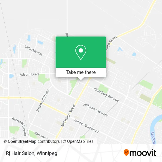 Rj Hair Salon map