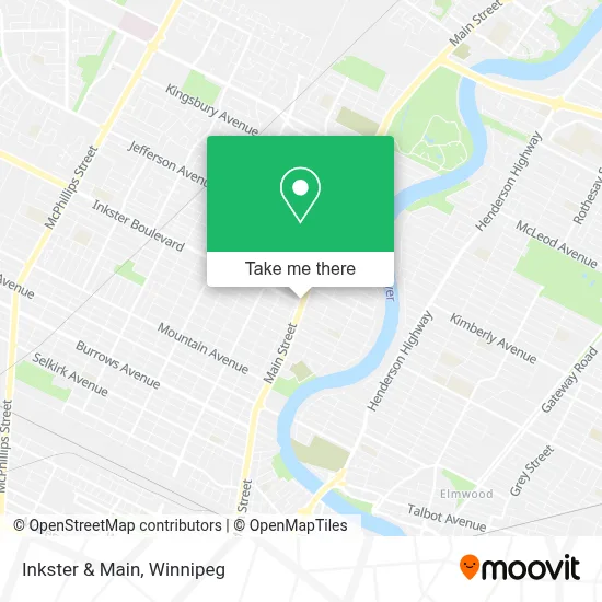 Inkster & Main map