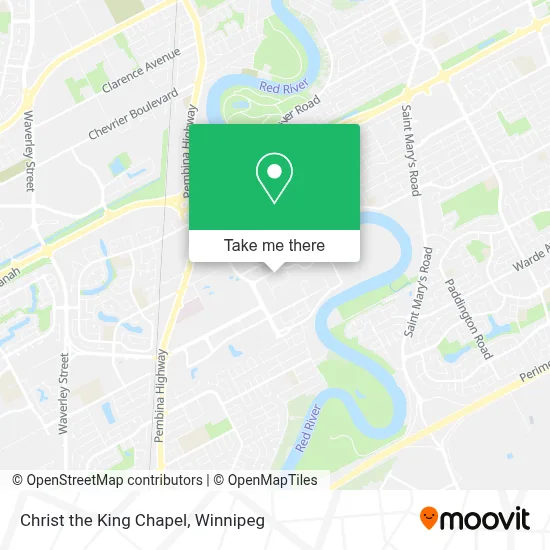 Christ the King Chapel map