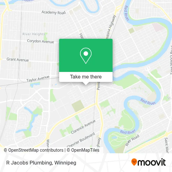 R Jacobs Plumbing map