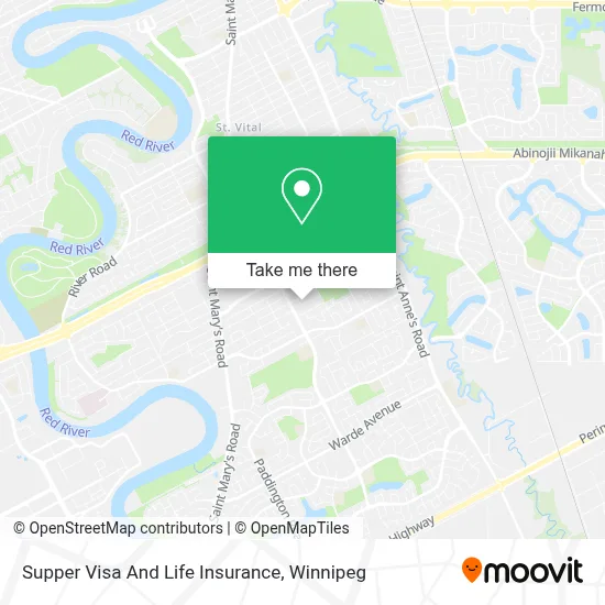 Supper Visa And Life Insurance map