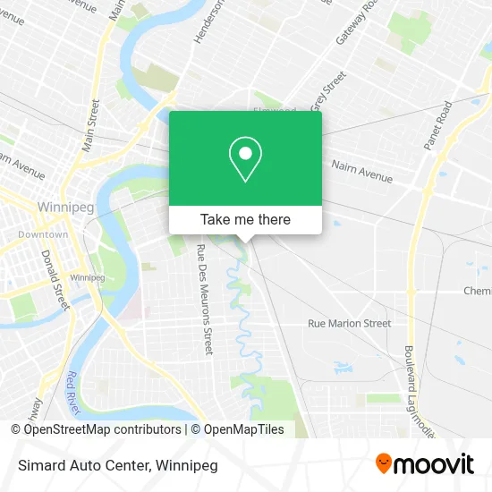 Simard Auto Center map