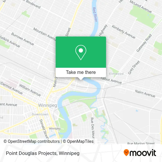 Point Douglas Projects map