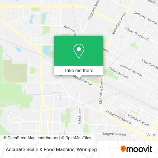 Accurate Scale & Food Machine map