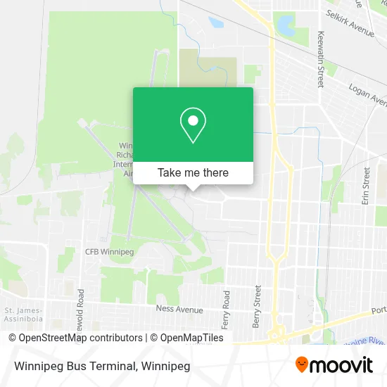 Winnipeg Bus Terminal map