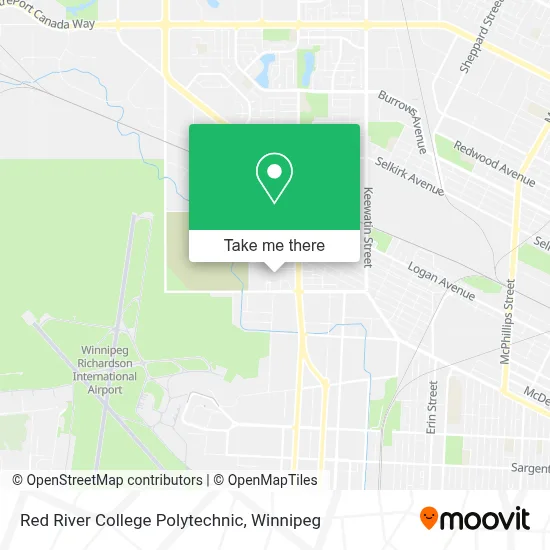 Red River College Polytechnic map