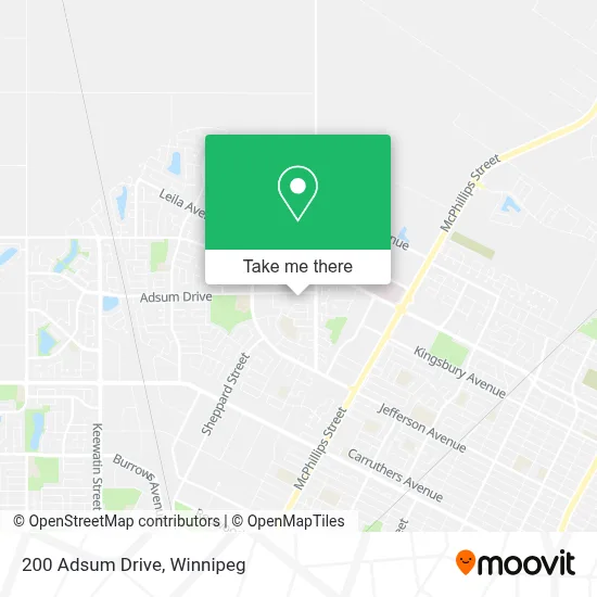 200 Adsum Drive map