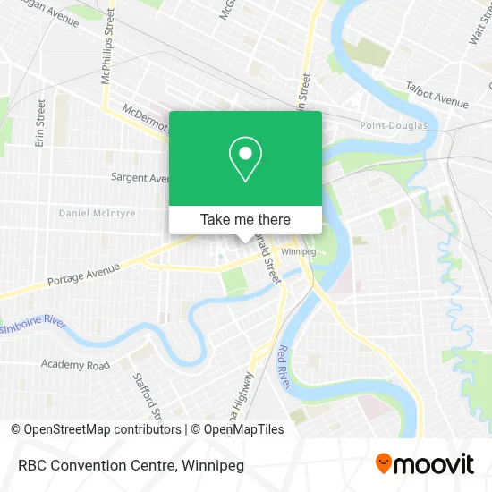 RBC Convention Centre map