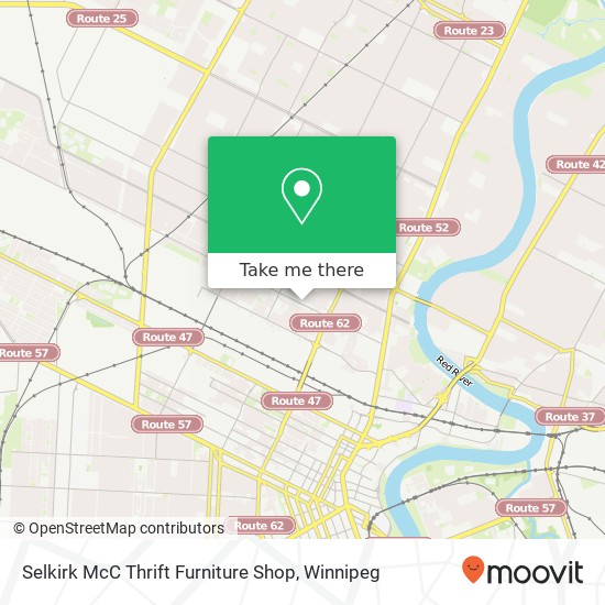 Selkirk McC Thrift Furniture Shop map