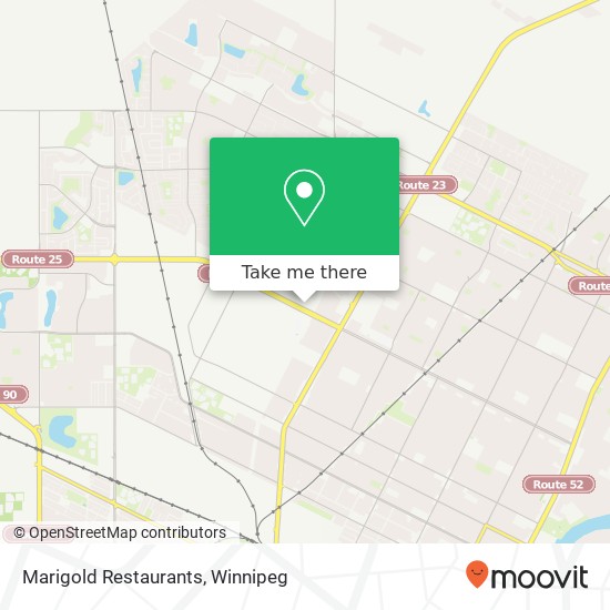 Marigold Restaurants map