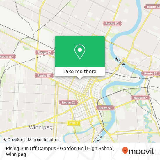 Rising Sun Off Campus - Gordon Bell High School map