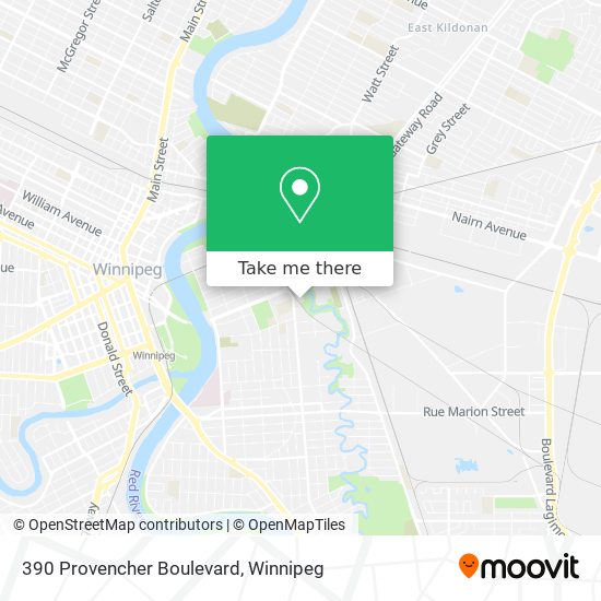 390 Provencher Boulevard map