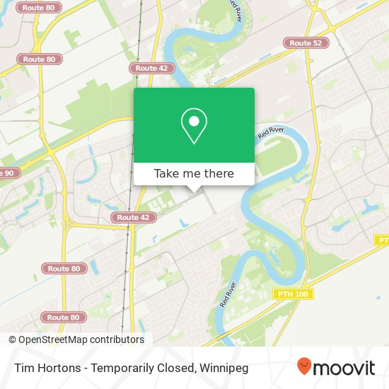 Tim Hortons - Temporarily Closed, 315 Chancellor Matheson Rd Winnipeg, MB R3T 1Z2 map