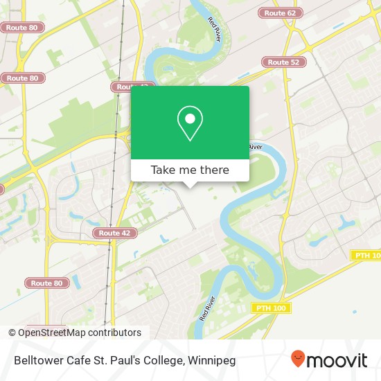 Belltower Cafe St. Paul's College, 70 Dysart Rd Winnipeg, MB R3T 2M6 plan
