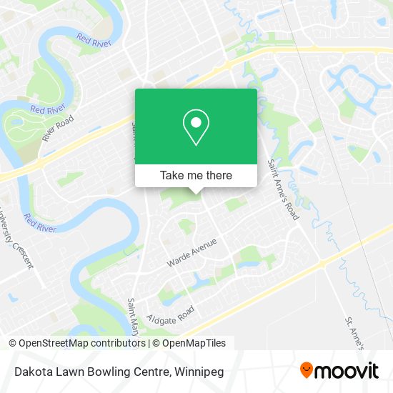 Dakota Lawn Bowling Centre map