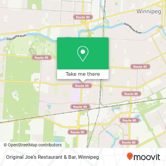 Original Joe's Restaurant & Bar, 530 Kenaston Blvd Winnipeg, MB R3N 1Z4 map