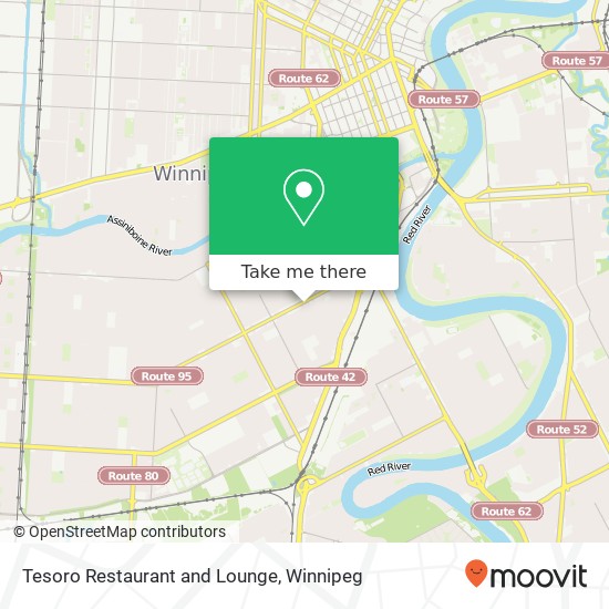 Tesoro Restaurant and Lounge, 720 Corydon Ave Winnipeg, MB R3M 0X9 map