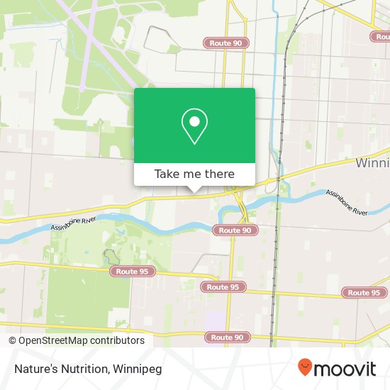 Nature's Nutrition, 1819 Portage Ave Winnipeg, MB R3J 0G4 plan