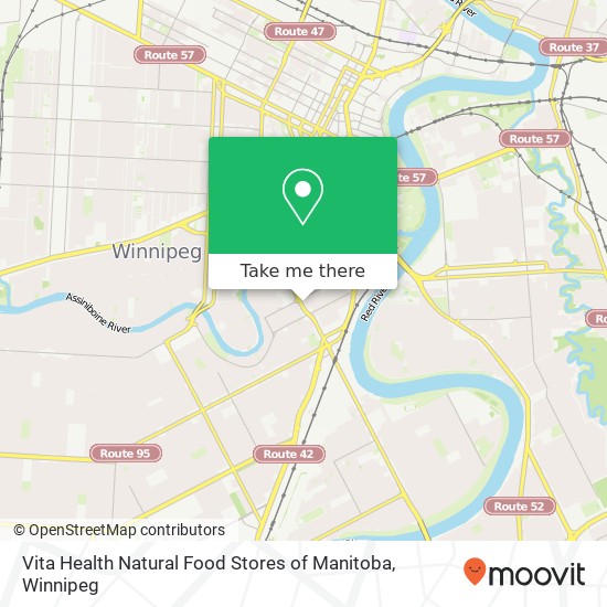 Vita Health Natural Food Stores of Manitoba, 106 Osborne St Winnipeg, MB R3L 1Y5 plan