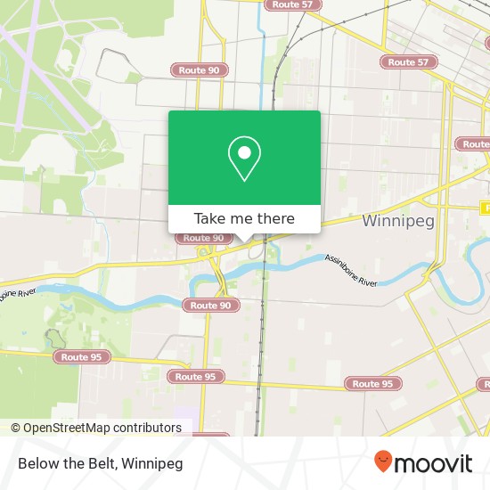 Below the Belt, 1485 Portage Ave Winnipeg, MB R3G plan