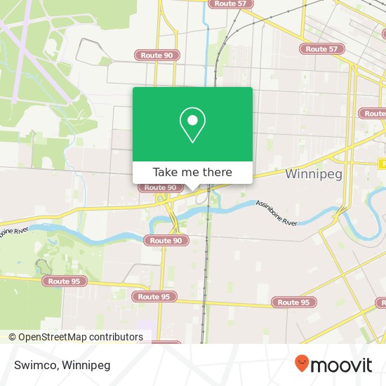 Swimco, 1485 Portage Ave Winnipeg, MB R3G map