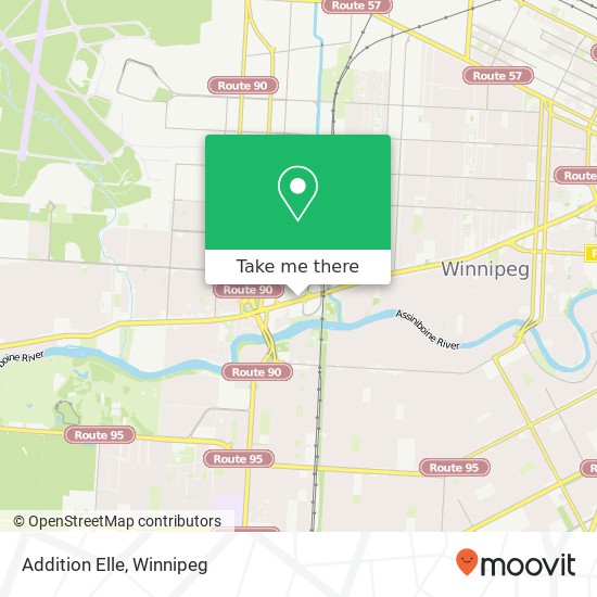 Addition Elle, 1485 Portage Ave Winnipeg, MB R3G map