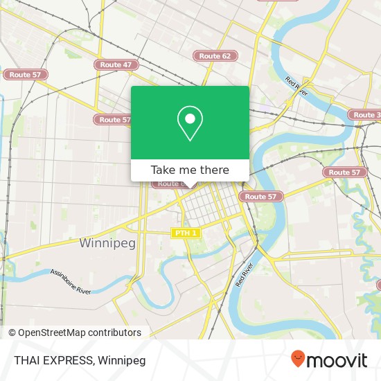 THAI EXPRESS, 393 Portage Ave Winnipeg, MB R3B 3H6 plan