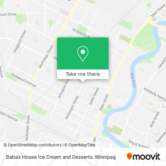 Baba's House Ice Cream and Desserts map