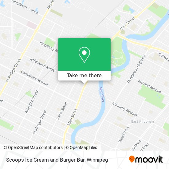 Scoops Ice Cream and Burger Bar map