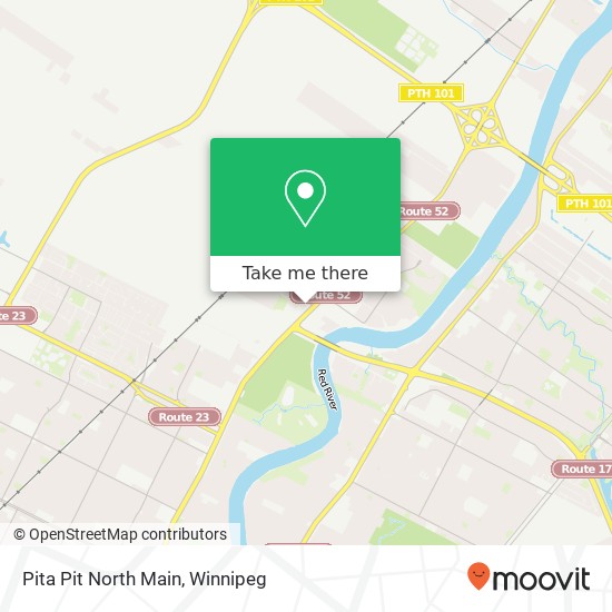 Pita Pit North Main, 2360 Main St Winnipeg, MB R2V 4H7 plan