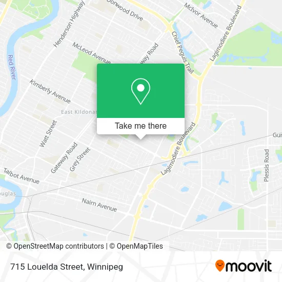 715 Louelda Street map