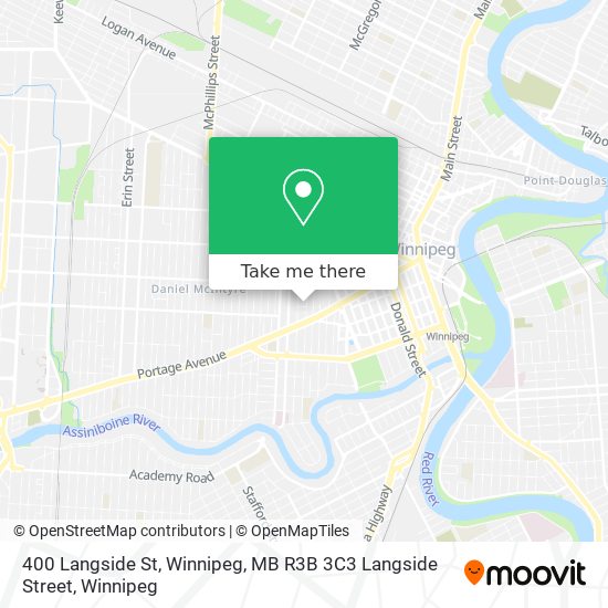 400 Langside St, Winnipeg, MB R3B 3C3 Langside Street map