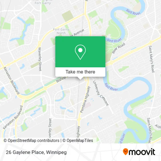 26 Gaylene Place map