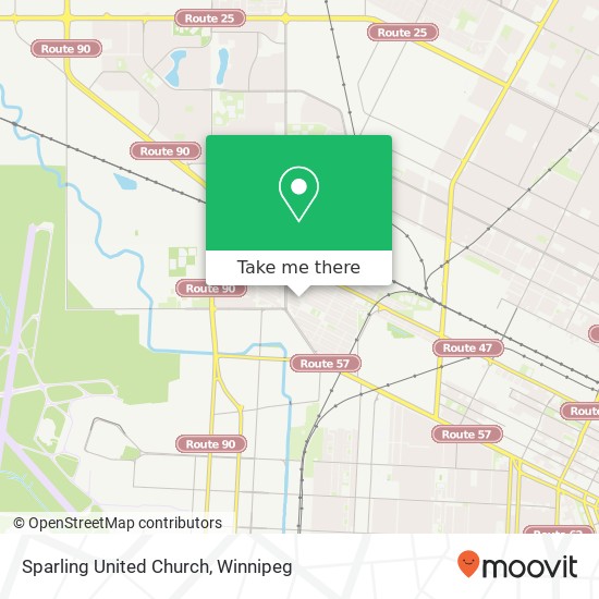 Sparling United Church map