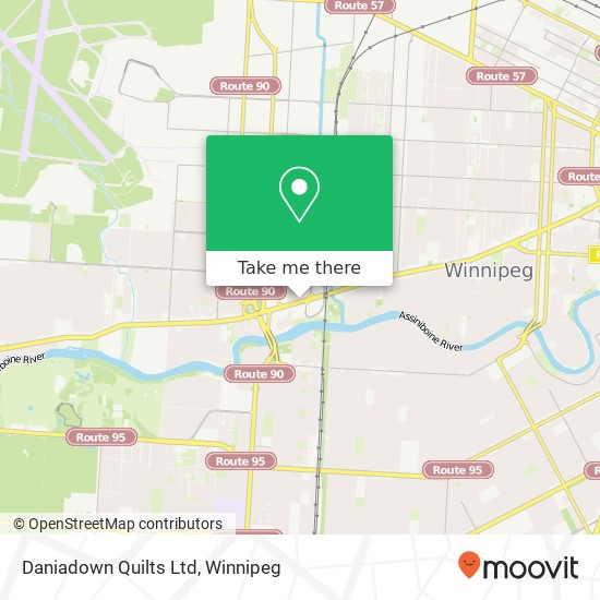 Daniadown Quilts Ltd map