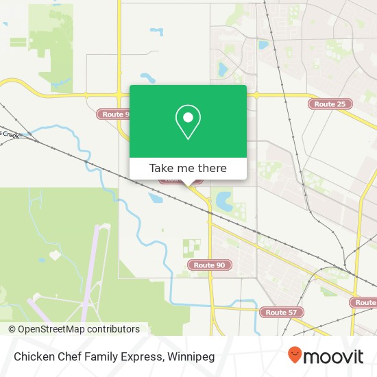 Chicken Chef Family Express map
