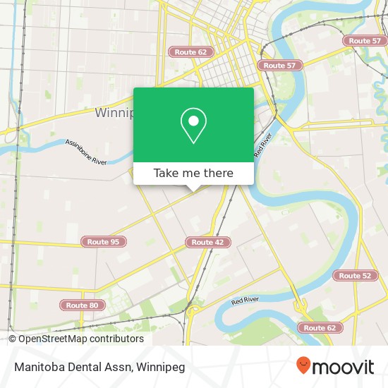 Manitoba Dental Assn map