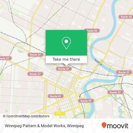 Winnipeg Pattern & Model Works map