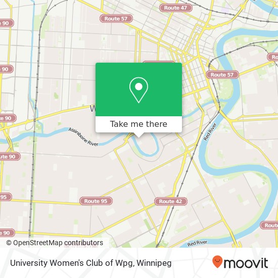 University Women's Club of Wpg map