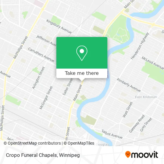 Cropo Funeral Chapels map