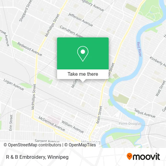 R & B Embroidery map