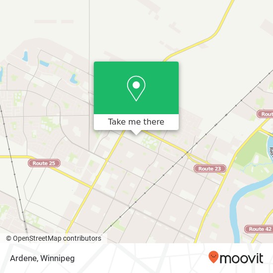 Ardene, Winnipeg, MB R2V map