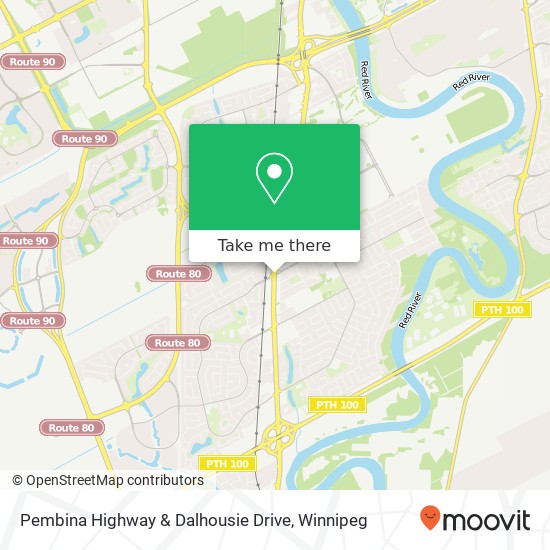 Pembina Highway & Dalhousie Drive map